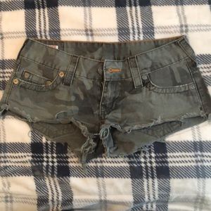 Camo True Religion Shorts